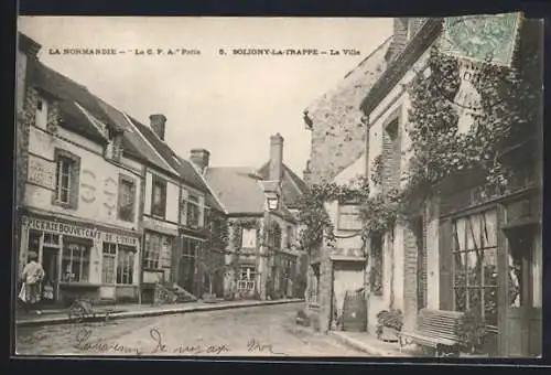 AK Soligny-la-Trappe, La Normandie, La Ville