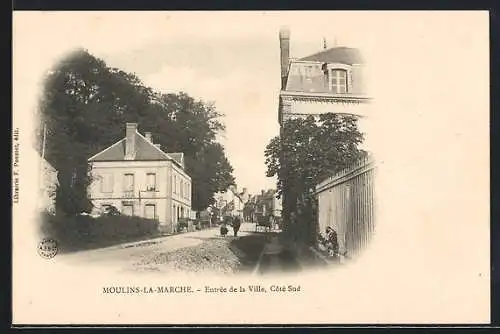 AK Moulins-la-Marche, Entrée de la Ville, Côté Sud