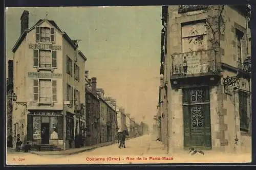 AK Couterne /Orne, Rue de la Ferté-Macé, Strassenpartie