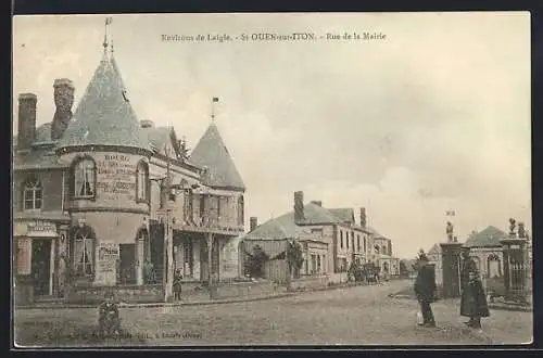 AK St-Ouen-sur-Iton, Rue de la Mairie, Strassenpartie