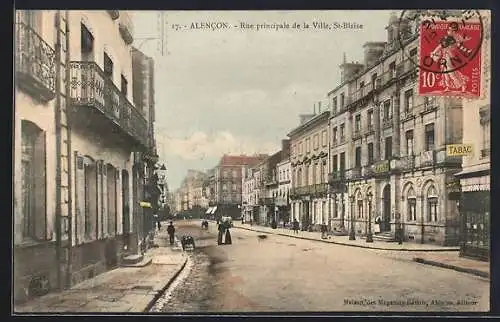 AK Alencon, Rue principale de la Ville, St-Blaise