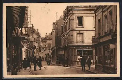 AK Argentan /Orne, Rue de la Chaussée, Strassenpartie