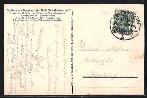 AK Ehrenfriedersdorf, Greifenstein-Berghaus