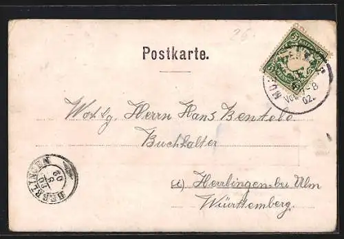 AK München, Einsturz der neuen Corneliusbrücke 1902