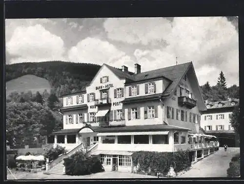 AK Tegernsee, Bahn-Hotel Neue Post