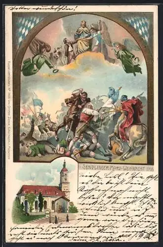 Lithographie München-Sendling, Mord -Weihnacht 1707