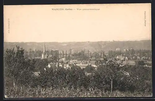 AK Marcon /Sarthe, Vue panoramique