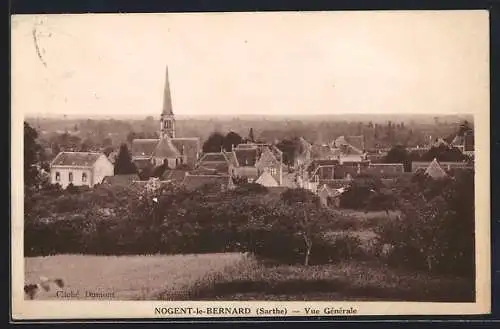 AK Nogent-le-Bernard, Vue Générale