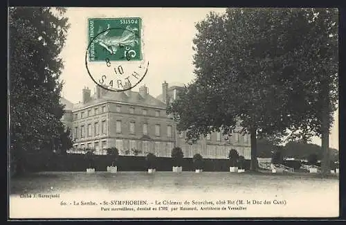 AK St-Symphorien /Sarthe, Le Château de Sourches, Côté Est