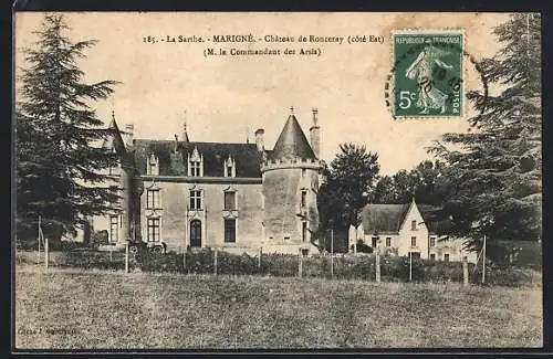 AK Marigné /Sarthe, Château de Ronceray, Côté Est