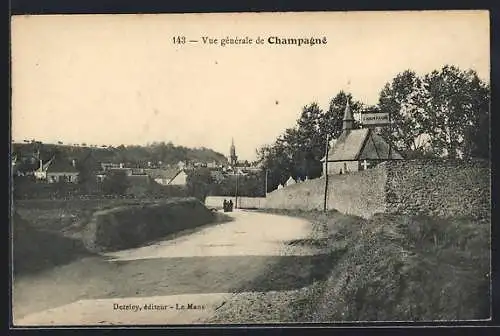 AK Champagné, Vue générale