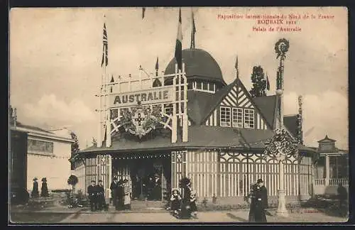 AK Roubaix, Expostion Internationale 1911 - Palais de l`Australie - Ausstellung