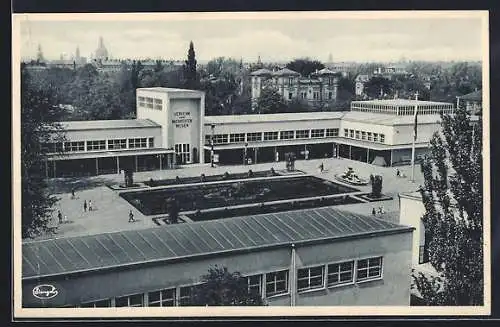 AK Dresden, Jahresschau Deutscher Arbeit, Teilgelände, Brunnenplatz