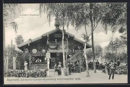 AK Nürnberg, Bayerische Jubiläums-Landes-Ausstellung 1906, Vollrath`s Waldhaus