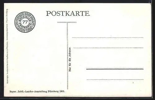 AK Nürnberg, Bayerische Jubiläums-Landes- Ausstellung 1906, Kunsthalle