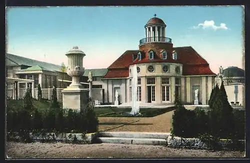 AK Leipzig, Internationale Baufachausstellung mit Sonderausstellungen 1913, Dresdner Haus