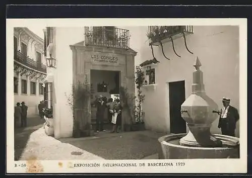 AK Barcelona, Exposicion Internacional 1929, Pueblo Espanol, Plaza de Penaflor