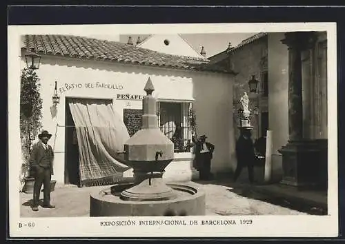 AK Barcelona, Ausstellung, Exposicion Internacional 1929, Pueblo Espanol, Plaza de Penaflor