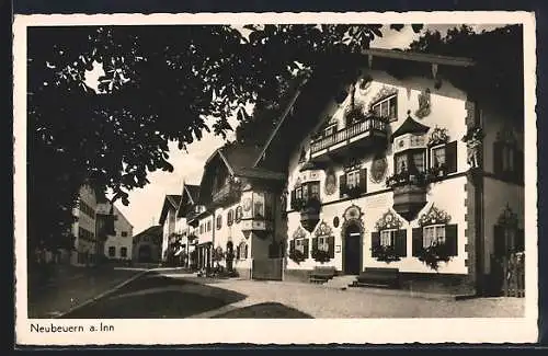 AK Neubeuern am Inn, Strassenpartie