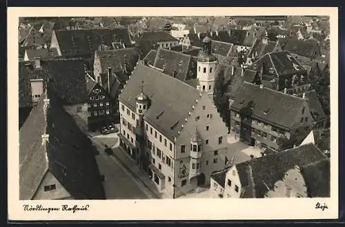 AK Nördlingen, Blick auf das Rathaus