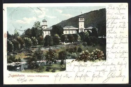 AK Seeheim-Jugenheim, Blick auf das Schloss Heiligenberg