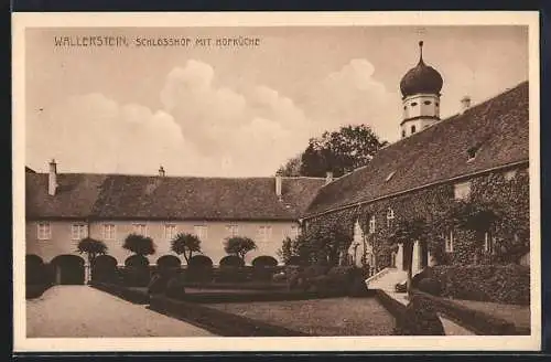 AK Wallerstein, Schlosshof mit Hofküche