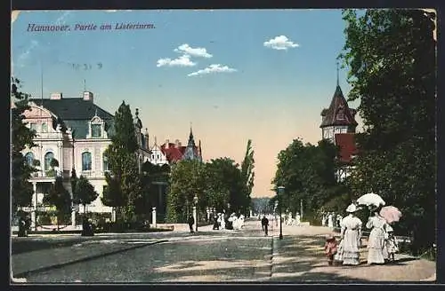 AK Hannover, Strassenpartie am Listerturm