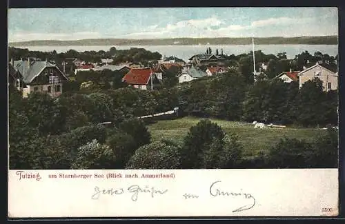 AK Tutzing am Sternberger See, Teilansicht mit Blick nach Ammerland