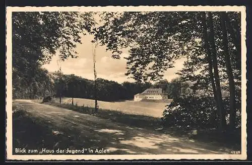 AK Aalen, Haus der Jugend, von der Strasse gesehen