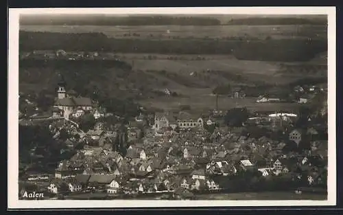 AK Aalen, Teilansicht mit Kirche