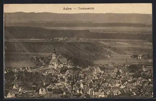 AK Aalen, Totalansicht mit Kirche