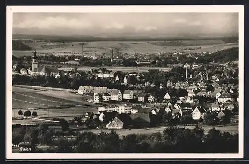 AK Aalen, Panorama mit Kirche