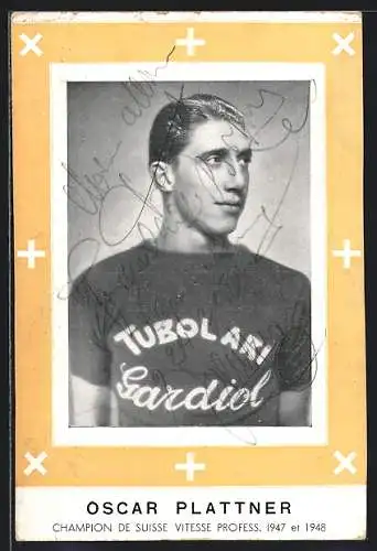 AK Oscar Plattner, Champion de Suisse Vitesse Profess