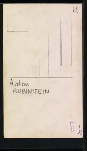 Künstler-AK Anton Rubinstein im Portrait