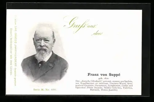 AK Franz von Suppé im Portrait