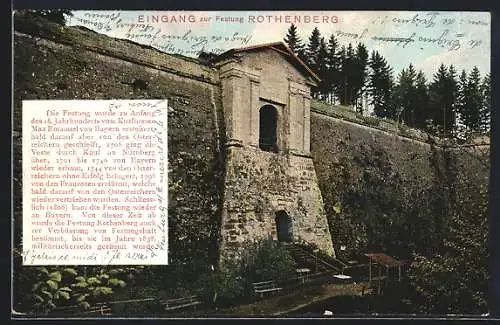 AK Festung Rothenberg, Der Eingang