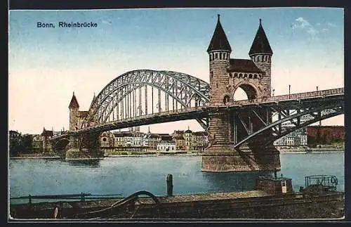 AK Bonn, Die Rheinbrücke