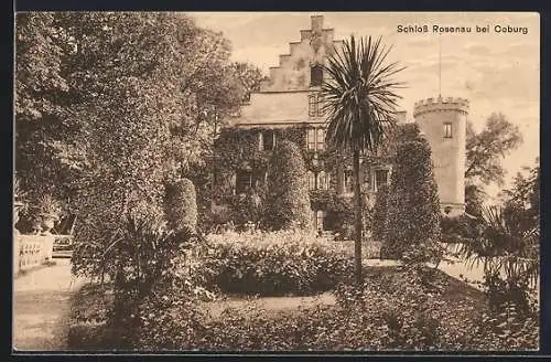 AK Coburg, Schloss Rosenau mit Anlagen