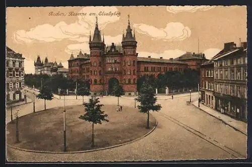 AK Aachen, Kaserne am Elsassplatz