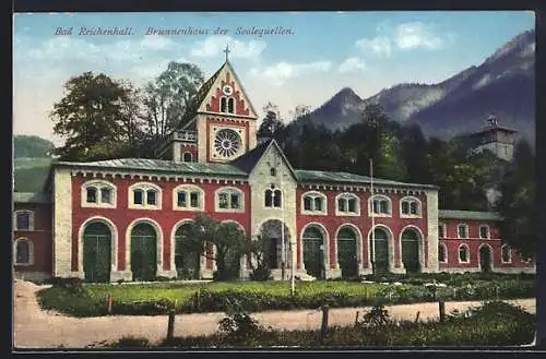 AK Bad Reichenhall, Brunnenhaus der Soolequellen