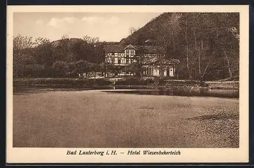 AK Bad Lauterberg i. H., Hotel Wiesenbekerteich