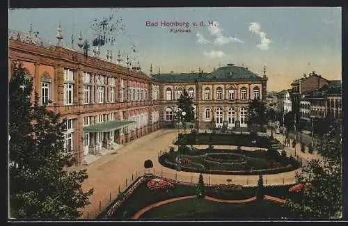 AK Bad Homburg v. d.. H., Kurhaus mit Anlagen u. Strasse