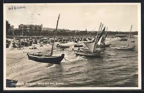 AK Ahlbeck /Ostsee, Blick auf den Strand