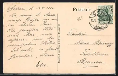 AK Göhren /Rügen, Partie am Strand