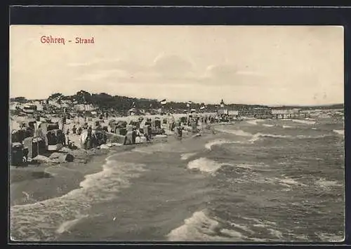 AK Göhren /Rügen, Am Strand