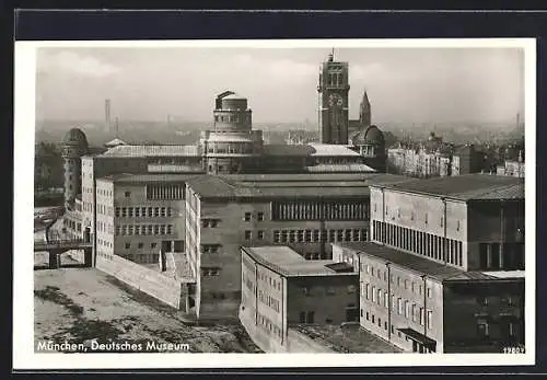 AK München-Au, Deutsches Museum aus der Vogelschau
