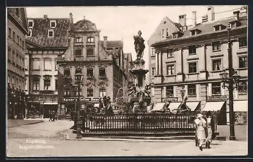 AK Augsburg, Am Augustusbrunnen