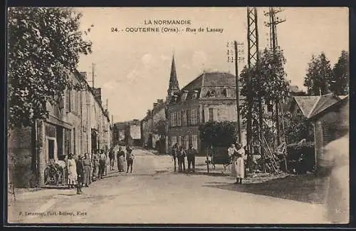 AK Couterne /Orne, Rue de Lassay