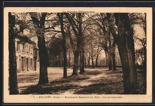 AK Belleme /Orne, Boulevard Bansard des Bois, Les promenades