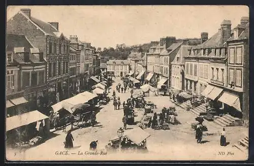 AK Gacé, La Grande Rue